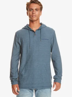 Best Sale Quiksilver Kentin Long Sleeves Hooded T-Shirt Kentin Bering Sea