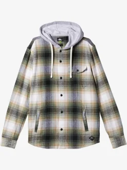 Best Sale Quiksilver Kinloss Long Sleeve Hooded Shirt Laurel Kinloss