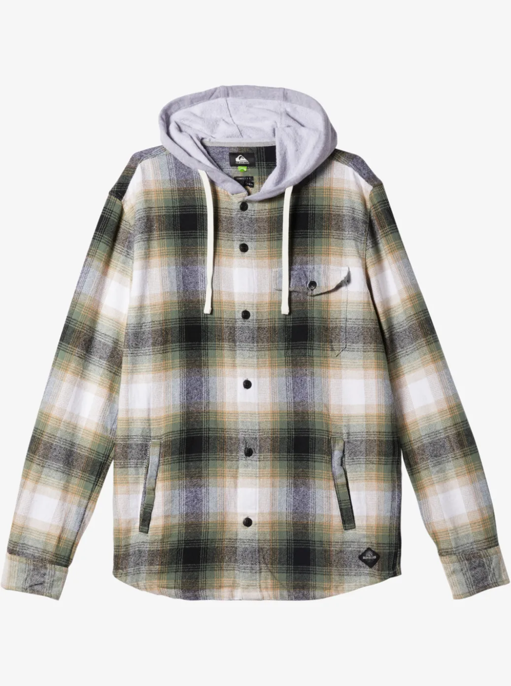 Best Sale Quiksilver Kinloss Long Sleeve Hooded Shirt Laurel Kinloss