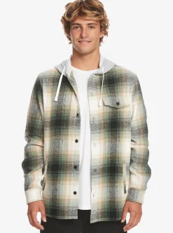 Best Sale Quiksilver Kinloss Long Sleeve Hooded Shirt Laurel Kinloss