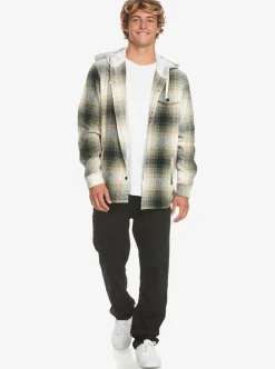 Best Sale Quiksilver Kinloss Long Sleeve Hooded Shirt Laurel Kinloss