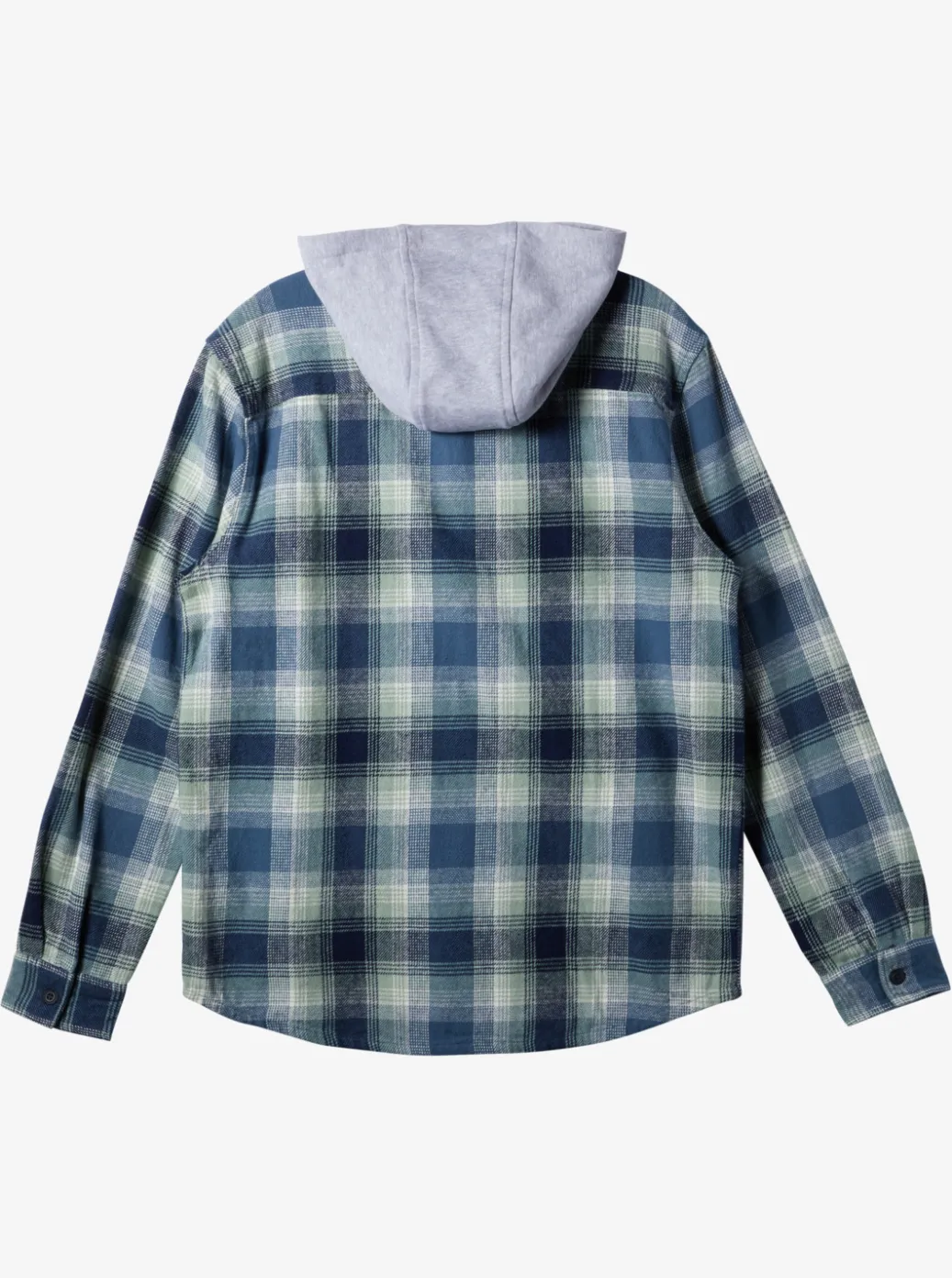 Cheap Quiksilver Kinloss Long Sleeve Hooded Shirt Iceberg Green Kinloss