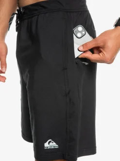 Hot Quiksilver Knit Training Technical Training Shorts True Black