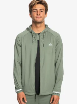 Cheap Quiksilver Knit Training Technical Zip-Up Hoodie Laurel Wreath