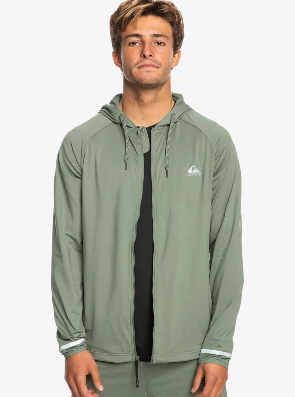 Cheap Quiksilver Knit Training Technical Zip-Up Hoodie Laurel Wreath