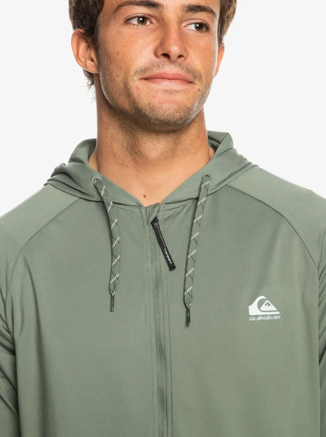 Cheap Quiksilver Knit Training Technical Zip-Up Hoodie Laurel Wreath