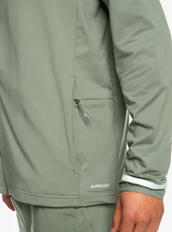 Cheap Quiksilver Knit Training Technical Zip-Up Hoodie Laurel Wreath