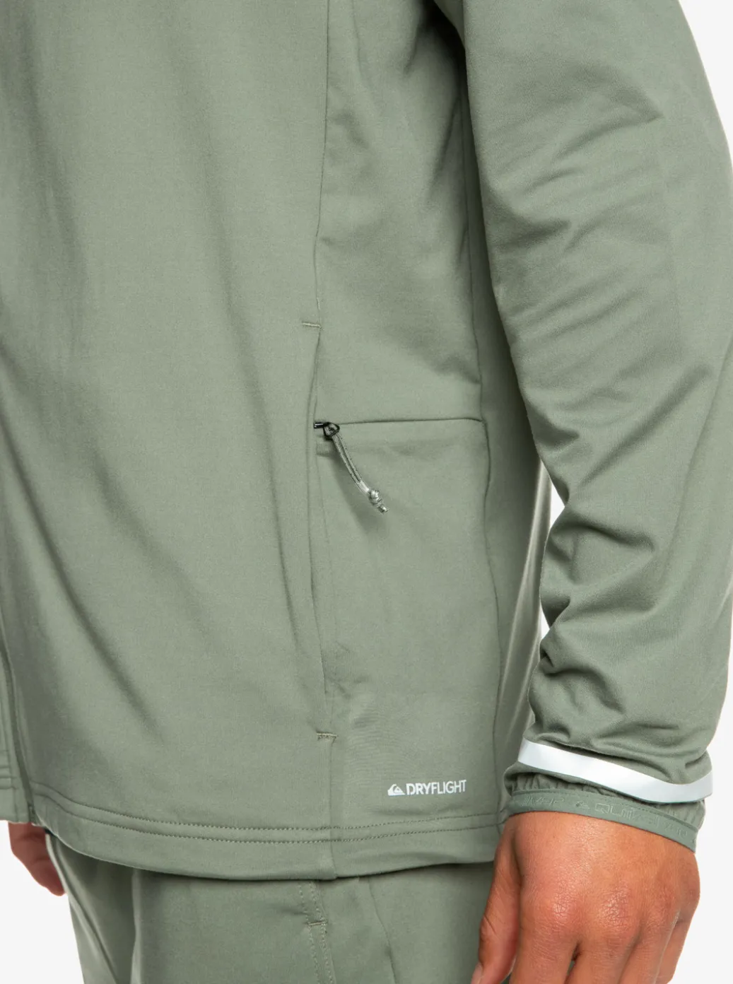 Cheap Quiksilver Knit Training Technical Zip-Up Hoodie Laurel Wreath
