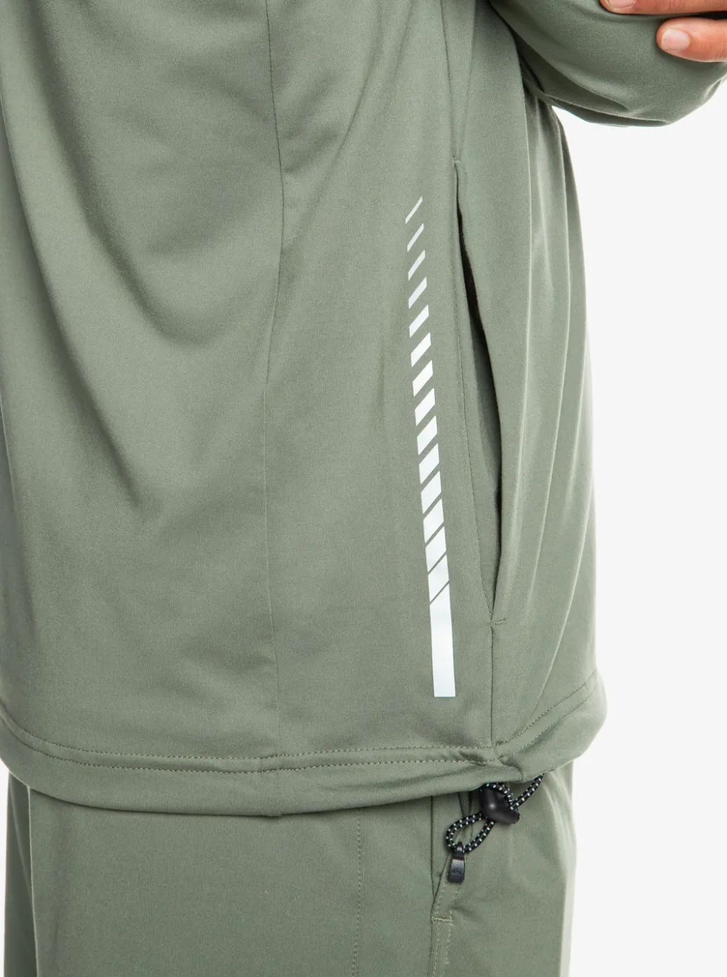 Cheap Quiksilver Knit Training Technical Zip-Up Hoodie Laurel Wreath