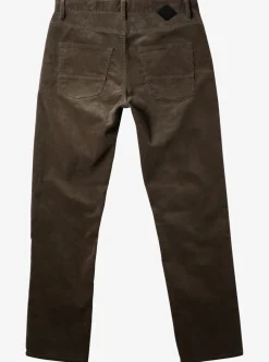 Shop Quiksilver Kracker Corduroy Pants Major Brown