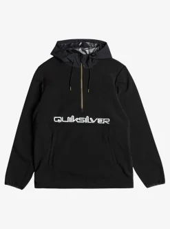 New Quiksilver Live For The Ride Softshelll Technical Hoodie True Black