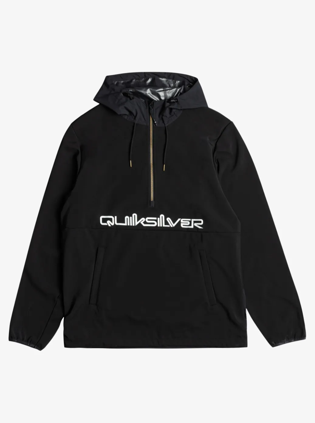New Quiksilver Live For The Ride Softshelll Technical Hoodie True Black
