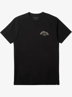 Hot Quiksilver Logo Lockup T-Shirt Black