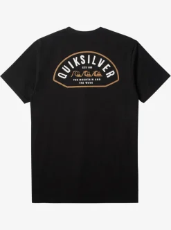 Hot Quiksilver Logo Lockup T-Shirt Black
