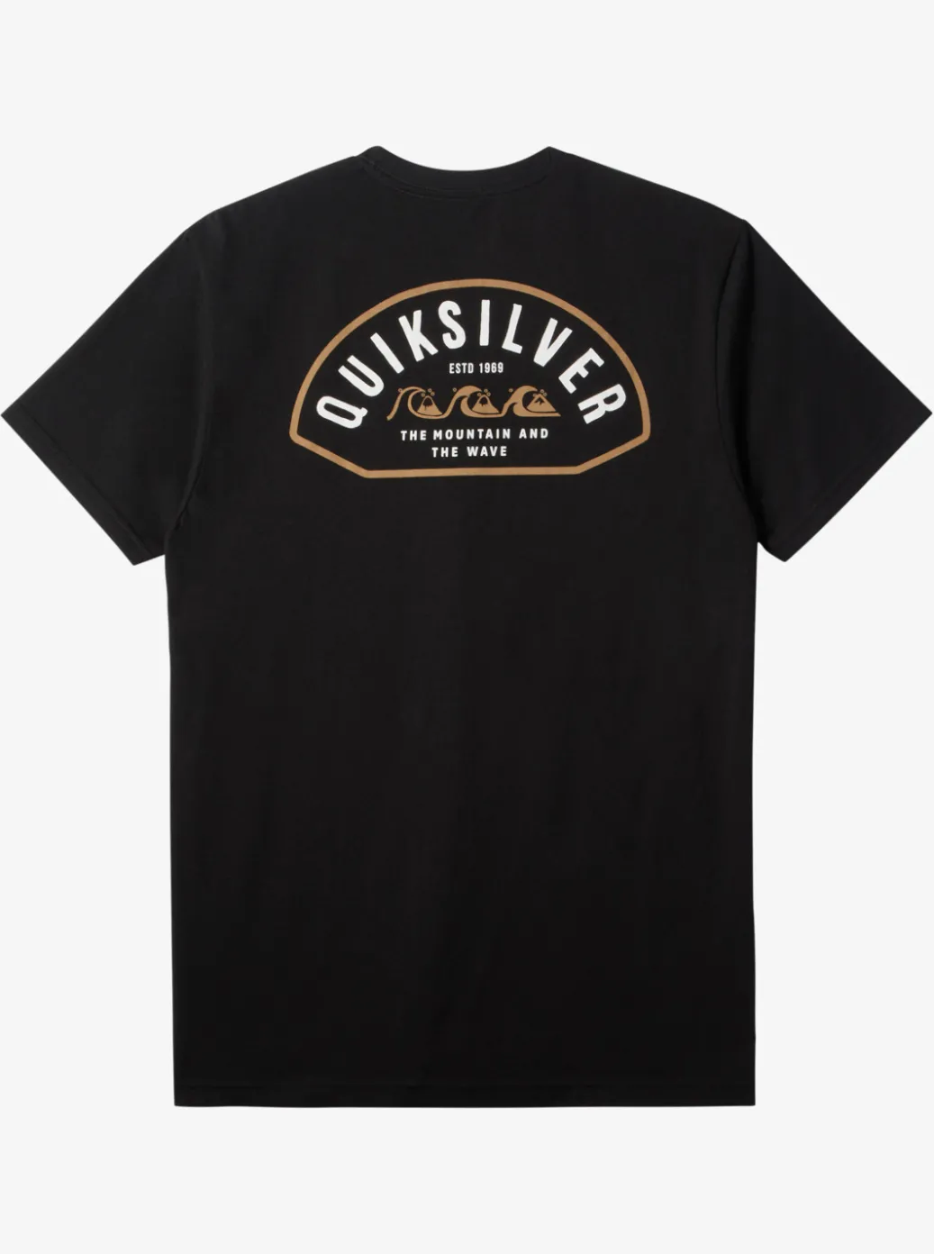 Hot Quiksilver Logo Lockup T-Shirt Black