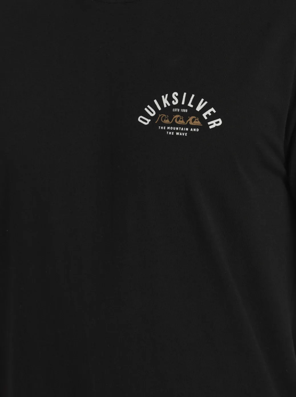 Hot Quiksilver Logo Lockup T-Shirt Black