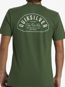 Sale Quiksilver Logo Lockup T-Shirt Greener Pastures