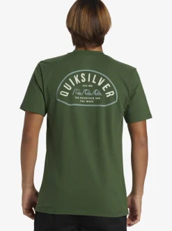 Sale Quiksilver Logo Lockup T-Shirt Greener Pastures
