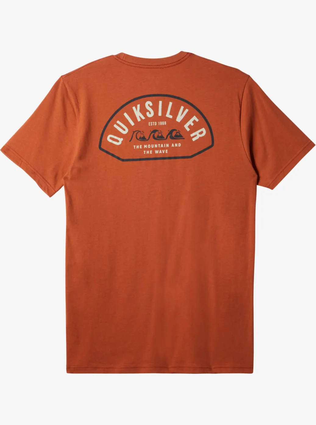Sale Quiksilver Logo Lockup T-Shirt Baked Clay
