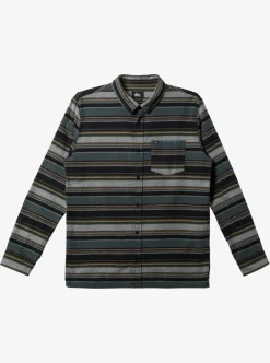 Cheap Quiksilver Lyne Long Sleeve Top Black Lyne Flannel