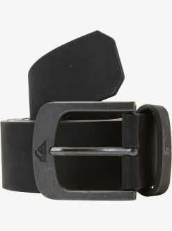 Flash Sale Quiksilver Main Street Faux Leather Belt Black