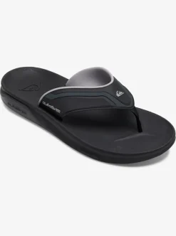 Discount Quiksilver Mathodic Recovery Sandals Black/Grey/Brown