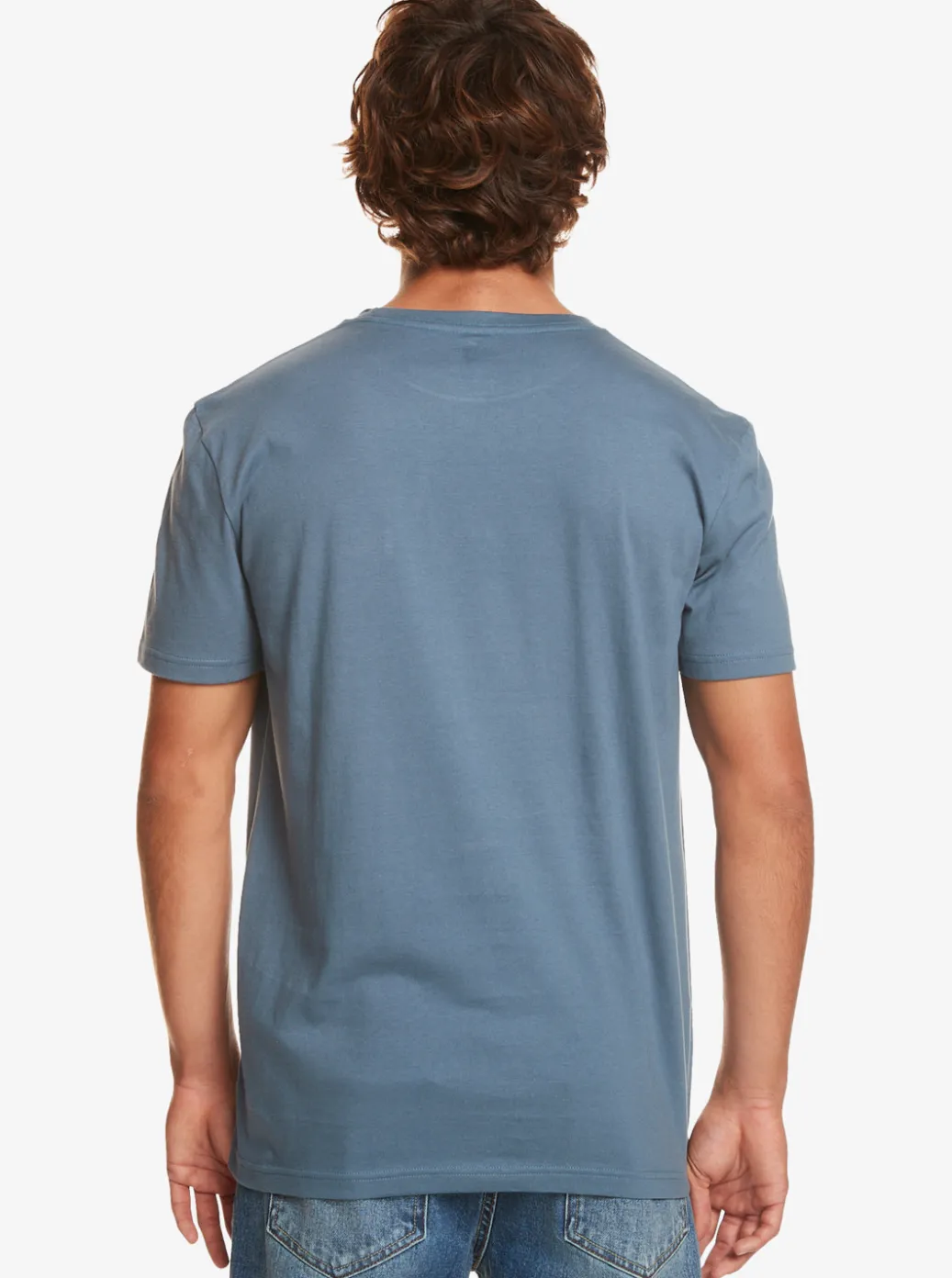 New Quiksilver Mesa Stripe Pocket T-Shirt Bering Sea