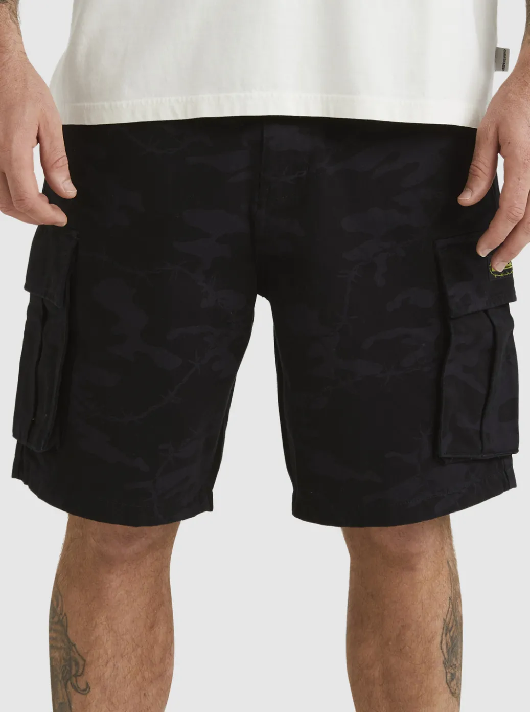 Store Quiksilver Mikey Cargo Shorts Tarmac Mongrel Camo
