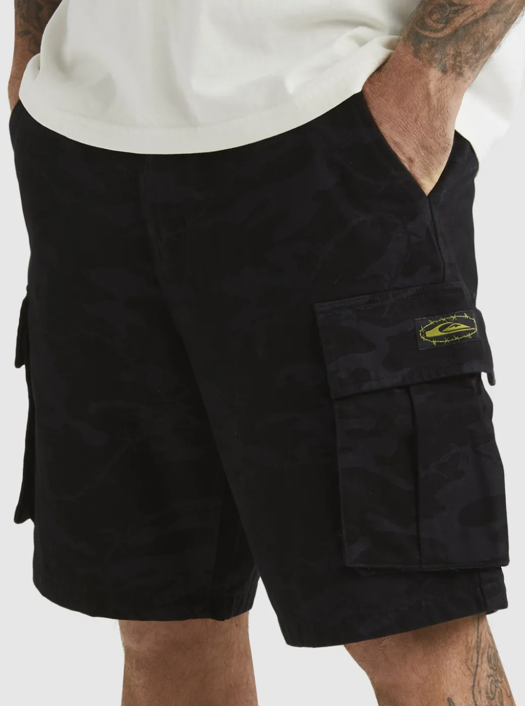 Store Quiksilver Mikey Cargo Shorts Tarmac Mongrel Camo
