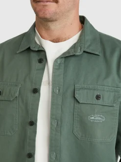 New Quiksilver Mikey Long Sleeve Shirt Laurel Wreath