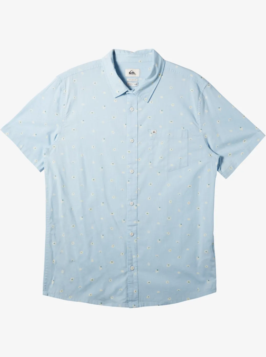 Discount Quiksilver Minimo Short Sleeve Shirt Clear Sky Minimo