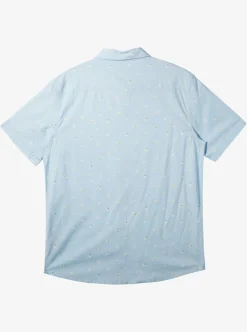 Discount Quiksilver Minimo Short Sleeve Shirt Clear Sky Minimo