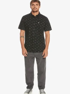 Cheap Quiksilver Minimo Short Sleeve Shirt Black Minimo