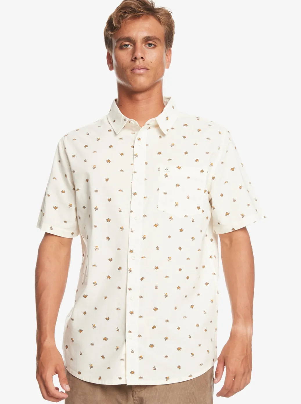 Hot Quiksilver Minimo Short Sleeve Shirt Birch Minimo