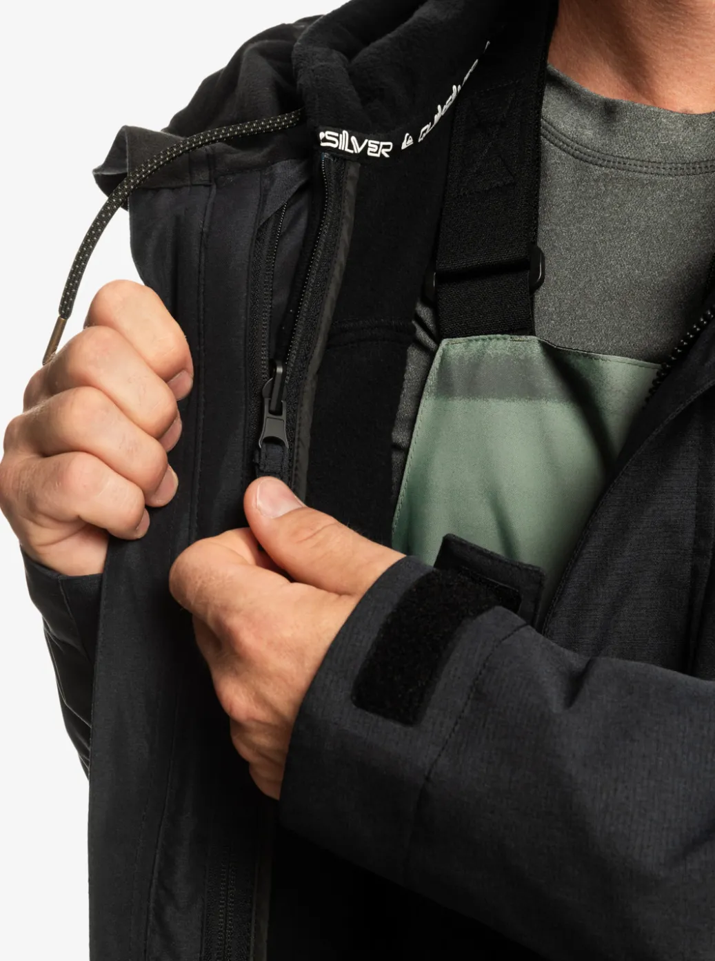 Best Quiksilver Mission 3-In-1 Technical Snow Jacket True Black