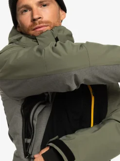 Discount Quiksilver Mission Plus Technical Snow Jacket True Black