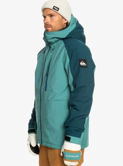 Hot Quiksilver Mission Technical Snow Jacket Brittany Blue