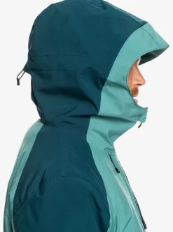 Hot Quiksilver Mission Technical Snow Jacket Brittany Blue