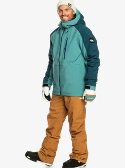 Hot Quiksilver Mission Technical Snow Jacket Brittany Blue