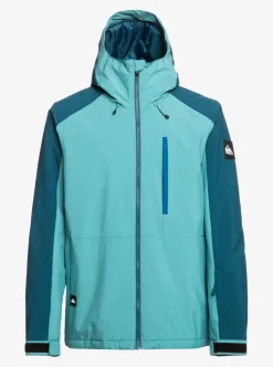 Hot Quiksilver Mission Technical Snow Jacket Brittany Blue