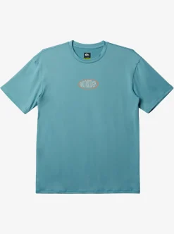 Store Quiksilver Mix Session Upf 50 Short Sleeve Surf Tee Cameo Blue