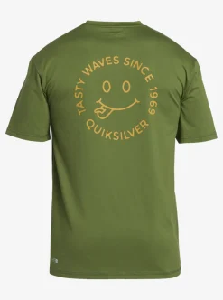 Shop Quiksilver Mix Session Upf 50 Short Sleeve Surf Tee Dill