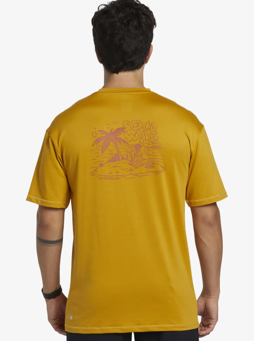 Sale Quiksilver Mix Session Upf 50 Short Sleeve Surf Tee Wheat