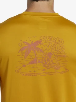Sale Quiksilver Mix Session Upf 50 Short Sleeve Surf Tee Wheat