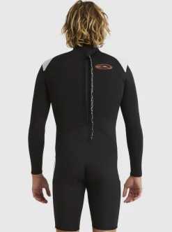 Hot Quiksilver 2/2Mm Capsule Saturn Long Sleeve Spring Suit Black/Lunar Rock