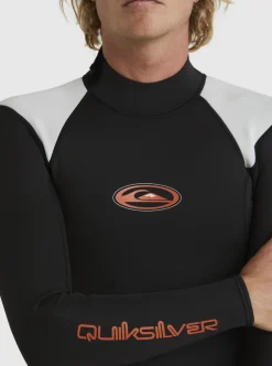 Hot Quiksilver 2/2Mm Capsule Saturn Long Sleeve Spring Suit Black/Lunar Rock