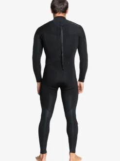 New Quiksilver 4/3Mm Everyday Sessions Back Zip Wetsuit Black