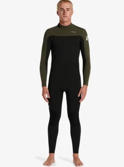 Flash Sale Quiksilver 3/2Mm Everyday Sessions Back Zip Wetsuit Black/ Ash