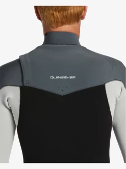 Online Quiksilver 3/2Mm Everyday Sessions Chest Zip Wetsuit Black/ Ash