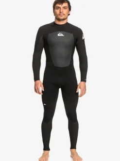 Sale Quiksilver 3/2Mm Prologue Back Zip Wetsuit Black